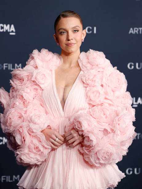Actress Sydney Sweeney attends the 11th Annual LACMA Art+Film Gala at Los Angeles County Museum of Art in Los Angeles, California, on November 5, 2022.