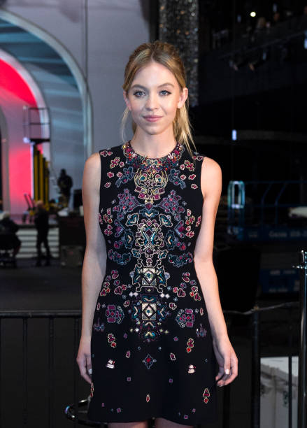Actress Sydney Sweeney poses during the "Cocktails with the SAG Awards: A Behind-the-Scenes Experience" event at the Shrine Auditorium in Los Angeles on January 24, 2019.