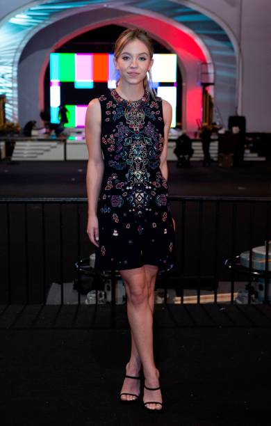 Actress Sydney Sweeney poses during the "Cocktails with the SAG Awards: A Behind-the-Scenes Experience" event at the Shrine Auditorium in Los Angeles on January 24, 2019.