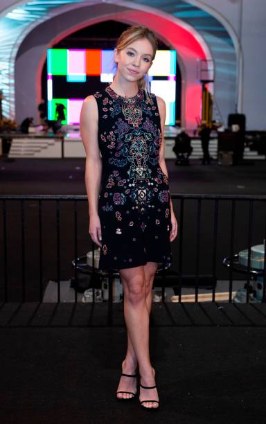 Actress Sydney Sweeney poses during the "Cocktails with the SAG Awards: A Behind-the-Scenes Experience" event at the Shrine Auditorium in Los Angeles on January 24, 2019.