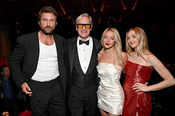 Brandon Sklenar, Paul Feig, Sydney Sweeney and Amanda Seyfried attend the after party for Lionsgate's LA Premiere of "The Housemaid" at Tao on December 15, 2025 in Los Angeles, California — frame 183/234 (612×408)