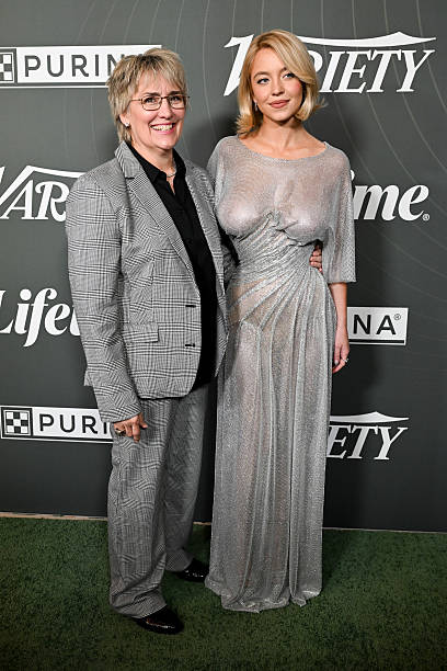 Christy Martin and Sydney Sweeney at Variety's 2025 Power of Women Los Angeles, Presented by Lifetime at the Beverly Hills Hotel on October 29, 2025 in Beverly Hills, California — frame 37/40 (408×612)