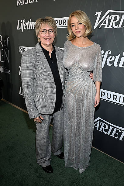 Christy Martin and Sydney Sweeney at Variety's 2025 Power of Women Los Angeles, Presented by Lifetime at the Beverly Hills Hotel on October 29, 2025 in Beverly Hills, California — frame 33/40 (408×612)