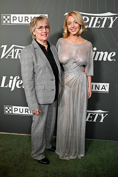 Christy Martin and Sydney Sweeney at Variety's 2025 Power of Women Los Angeles, Presented by Lifetime at the Beverly Hills Hotel on October 29, 2025 in Beverly Hills, California — frame 35/40 (408×612)