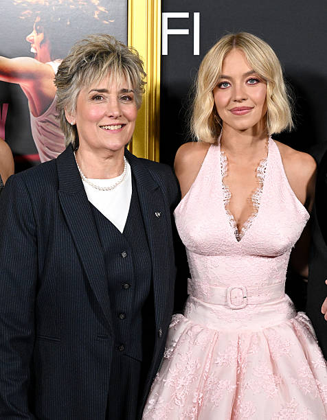 Christy Martin and Sydney Sweeney attend the 2025 AFI FEST - "Christy" Premiere at TCL Chinese Theater on October 25, 2025 in Hollywood, California — frame 161/191 (476×612)
