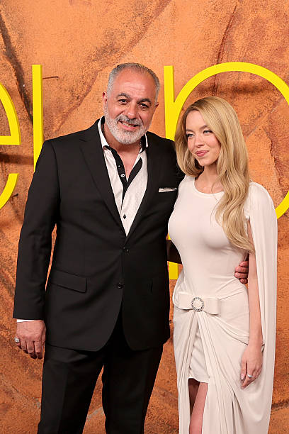 Jack Topalian and Sydney Sweeney attend the Los Angeles Premiere of HBO's "Euphoria" Season 3 at TCL Chinese Theatre ...