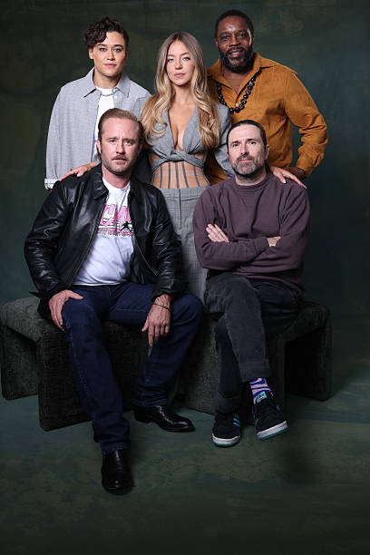 Katy O'Brian, Ben Foster, Sydney Sweeney, Chad Coleman and David Michôd of 'Christy' are photographed for Los Angeles Times on September 6, 2025 at RBC House in Toronto, Canada. PUBLISHED IMAGE. CREDIT MUST READ: Christina House/Los Angeles Times via Contour RA — frame 100/152 (408×612)