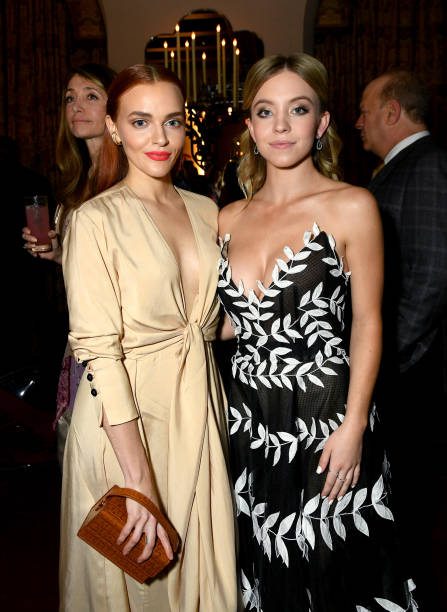 Madeline Brewer and Sydney Sweeney attend Entertainment Weekly Celebrates Screen Actors Guild Award Nominees sponsored by L'Oreal Paris, Cadillac, And PopSockets at Chateau Marmont on January 26, 2019 in Los Angeles, California.