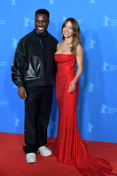 Marchant Davis, Sydney Sweeney attend the "Reality" premiere during the 73rd Berlinale International Film Festival Berlin at Zoo Palast on February 18, 2023 in Berlin, Germany — frame 126/128 (408×612)