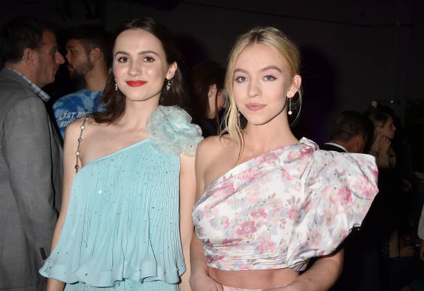 Maude Apatow and Sydney Sweeney attend HBO's "Euphoria" premiere after party at Neuehouse on June 04, 2019 in Los Angeles, California — frame 222/239 (612×420)
