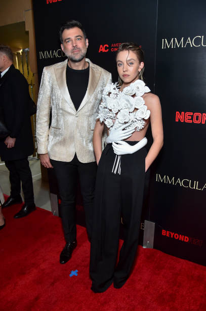 Michael Mohan and Sydney Sweeney at the Los Angeles premiere screening of "Immaculate" held during Beyond Fest at The Egyptian Theatre Hollywood on March 15, 2024 in Los Angeles, California.