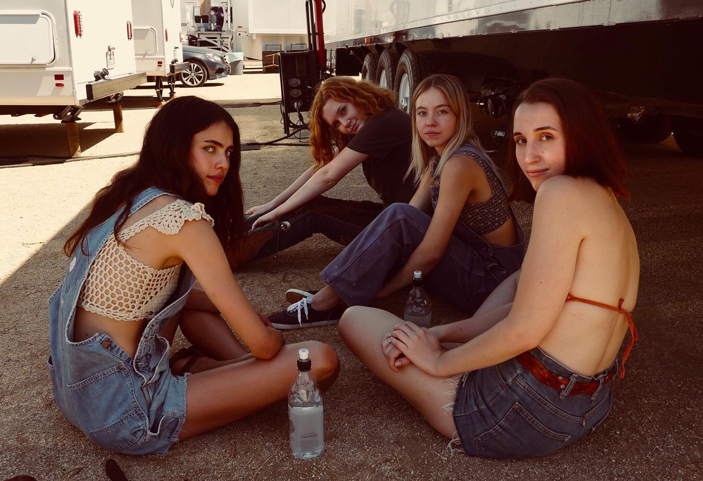 Photo by Sydney Sweeney in Spahn Ranch with @sydney_sweeney, @harleyquinnsmith, @madisenbeaty, and @onceinhollywood