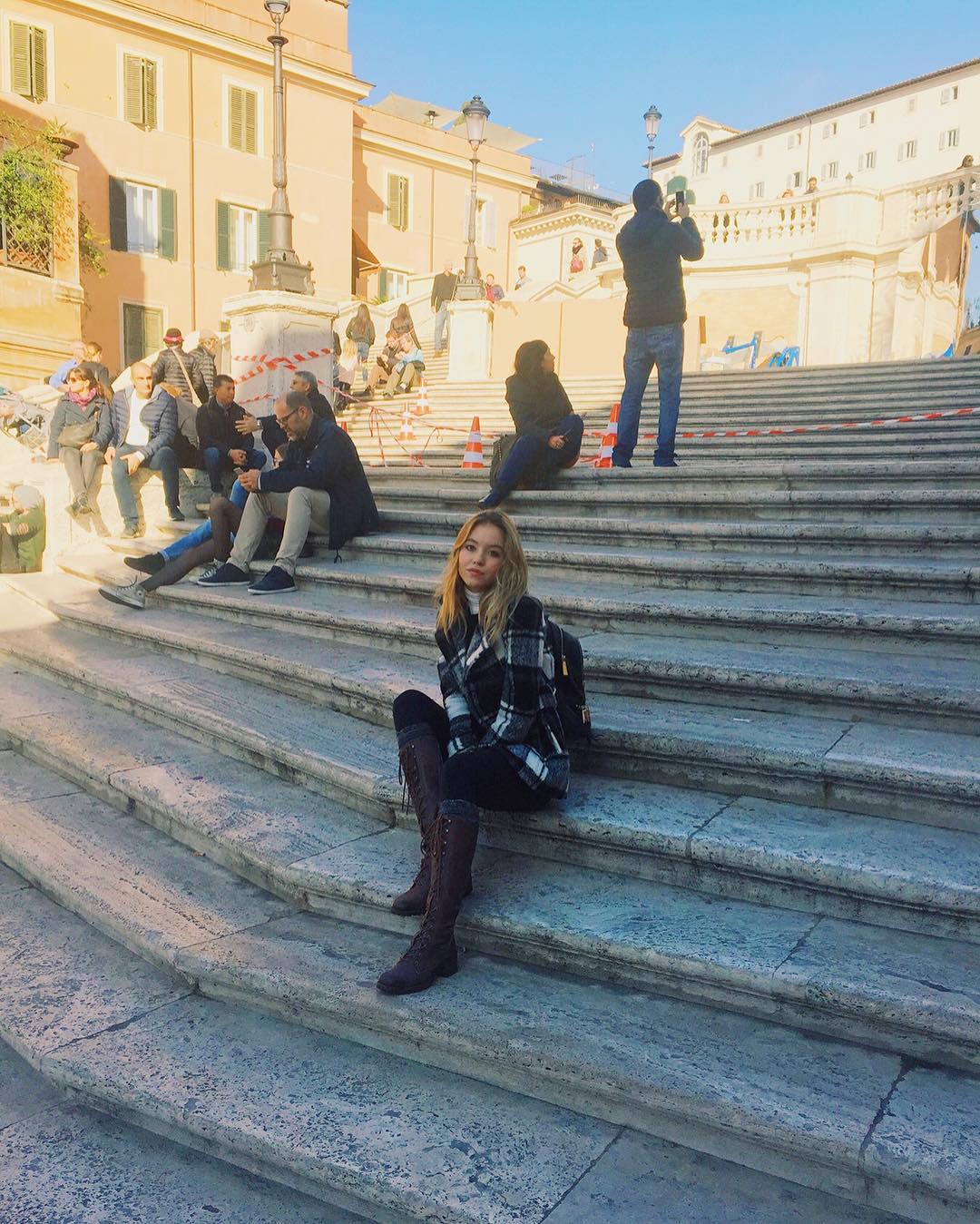 Photo by Sydney Sweeney in Spanish steps, Roma, Italy