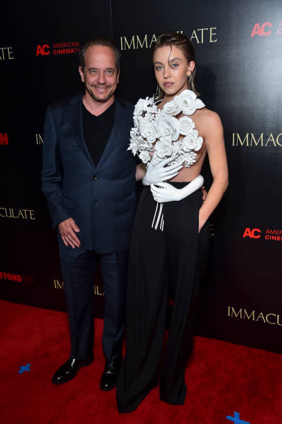 Steven Sweeney and Sydney Sweeney at the Los Angeles premiere screening of "Immaculate" held during Beyond Fest at The Egyptian Theatre Hollywood on March 15, 2024 in Los Angeles, California.