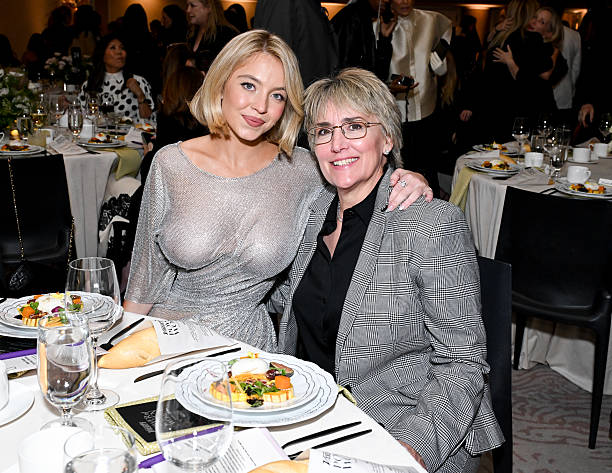 Sydney Sweeney and Christy Martin at Variety's 2025 Power of Women Los Angeles, Presented by Lifetime at the Beverly Hills Hotel on October 29, 2025 in Beverly Hills, California — frame 30/40 (612×473)