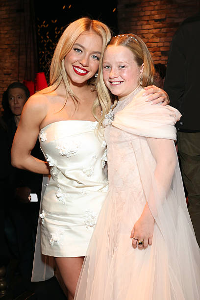 Sydney Sweeney and Indiana Elle attend the after party for the Los Angeles premiere of Lionsgate's "The Housemaid" on December 15, 2025 in Hollywood, California — frame 193/234 (408×612)