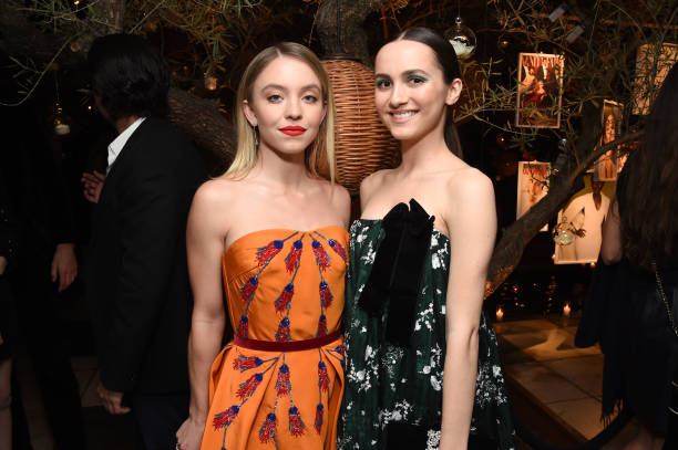 Sydney Sweeney and Maude Apatow attend Vanity Fair and Lancôme Toast Women In Hollywood on February 21, 2019 in West Hollywood, California (612×407)