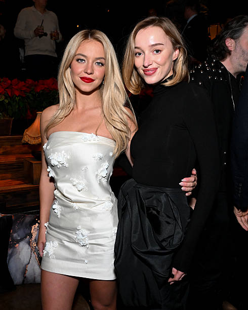 Sydney Sweeney and Phoebe Dynevor at "The Housemaid" Los Angeles Premiere After Party held at TAO on December 15, 2025 in Los Angeles, California — frame 207/234 (490×612)