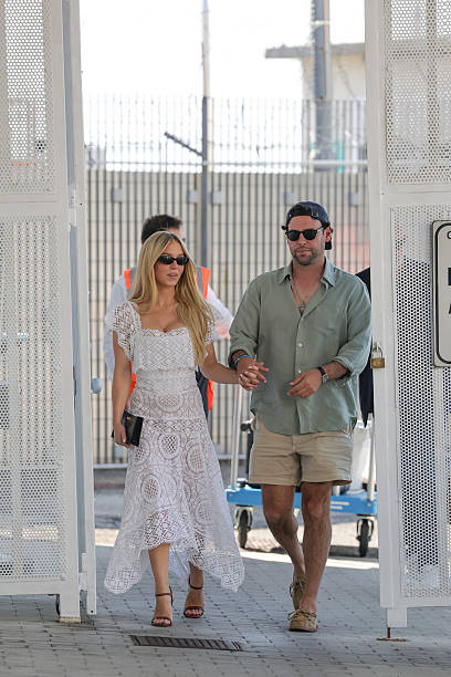 Sydney Sweeney and Scooter Braun is Seen During