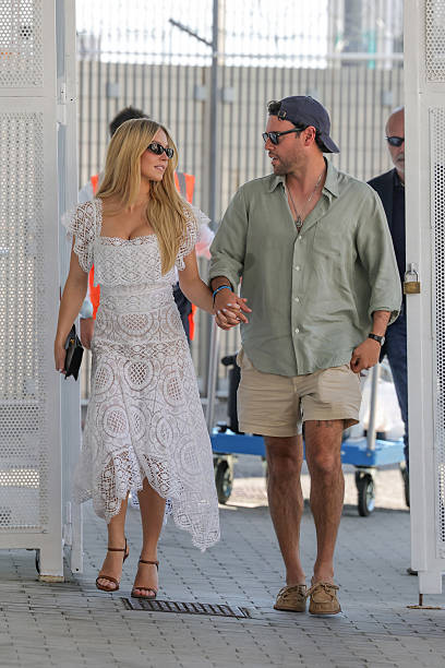 Sydney Sweeney and Scooter Braun is Seen During