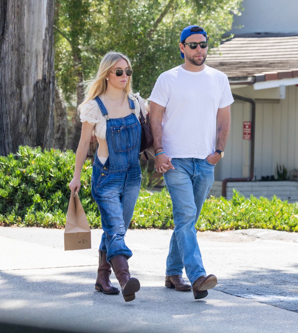 Sydney Sweeney and Scooter Braun Out and About