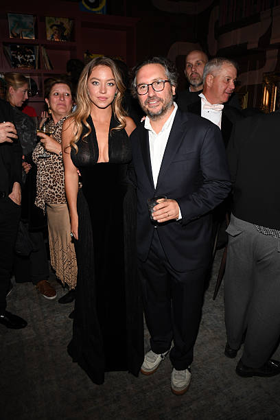 Sydney Sweeney and Teddy Schwarzman attend the "Christy" premiere party hosted by World Class Canada and Audi at Vinny during the Toronto International Film Festival on September 05, 2025 in Toronto, Ontario — frame 149/152 (408×612)
