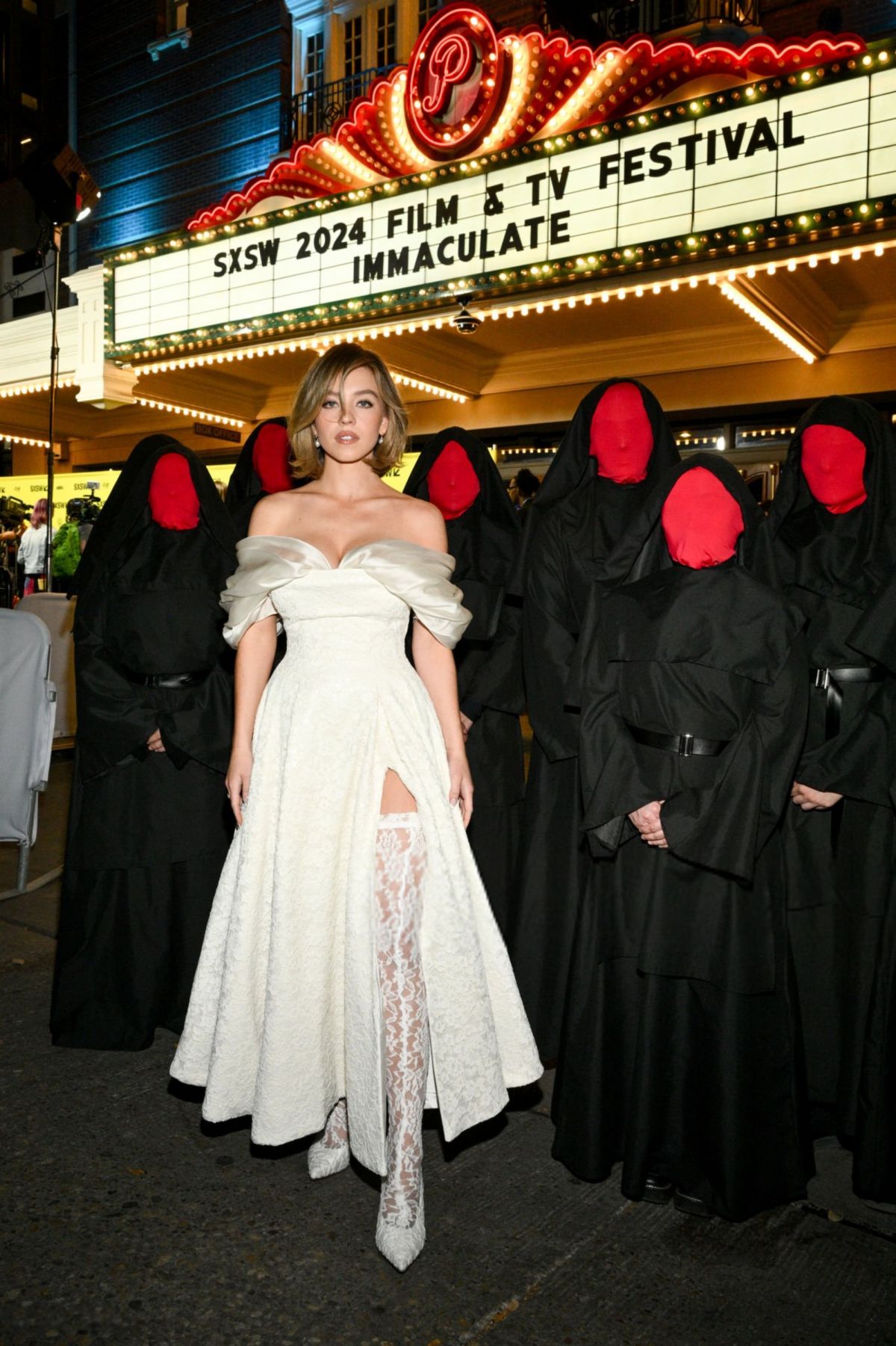 SYDNEY SWEENEY Arrives at Immaculate Prmiere at 2024 SXSW in Austin 03/12/2024 — frame 64/80 (1200×1801)
