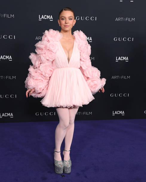Sydney Sweeney arrives at the 11th Annual LACMA Art + Film Gala at Los Angeles County Museum of Art on November 05, 2022 in Los Angeles, California.