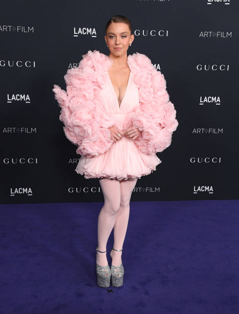 Sydney Sweeney arrives at the 11th Annual LACMA Art + Film Gala at Los Angeles County Museum of Art on November 05, 2022 in Los Angeles, California.