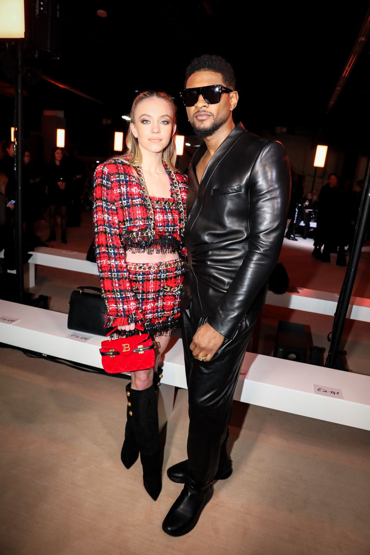SYDNEY SWEENEY at Balmain Fashion Show at PFW in Paris 02/28/2020