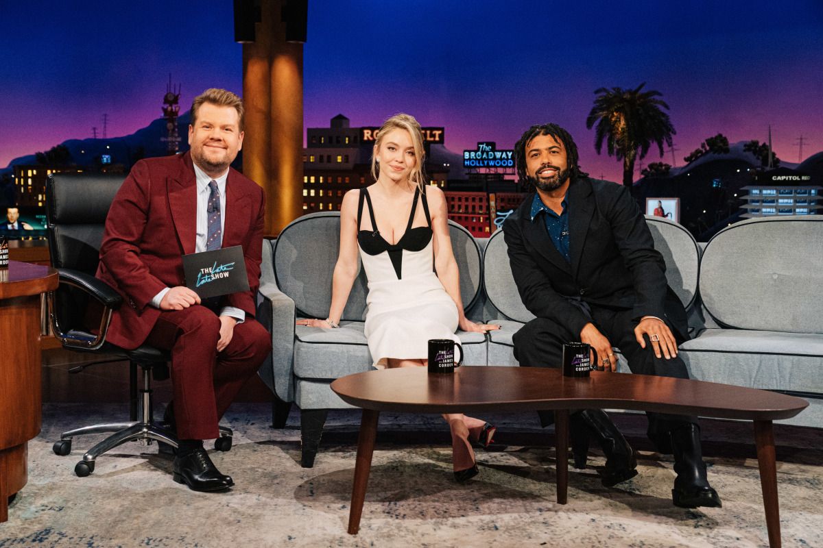 SYDNEY SWEENEY at Late Late Show with James Corden in Los Angeles 01/26/2022 (1200×800)