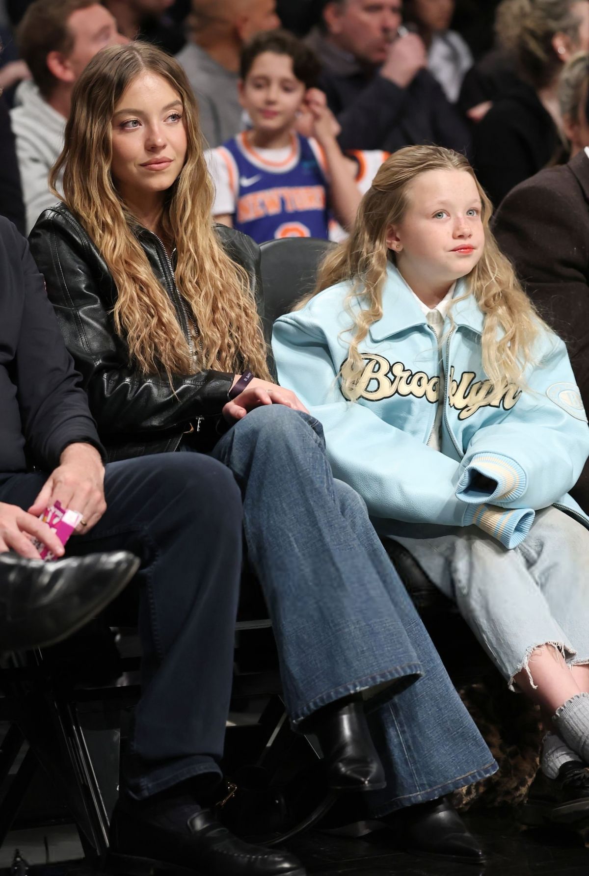 SYDNEY SWEENEY at New York Knicks vs Brooklyn Nets Game at Barclays Center in Brooklyn 01/21/2025 (1200×1785)
