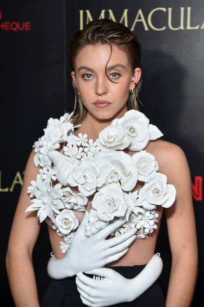 Sydney Sweeney at the Los Angeles premiere screening of "Immaculate" held during Beyond Fest at The Egyptian Theatre Hollywood on March 15, 2024 in Los Angeles, California.