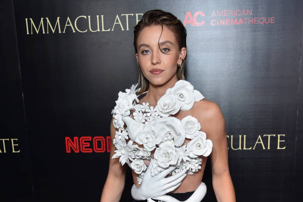 Sydney Sweeney at the Los Angeles premiere screening of "Immaculate" held during Beyond Fest at The Egyptian Theatre Hollywood on March 15, 2024 in Los Angeles, California.