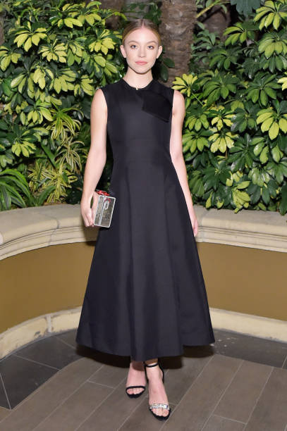Sydney Sweeney attends ELLE's 25th Annual Women In Hollywood Celebration presented by L'Oreal Paris, Hearts On Fire and CALVIN KLEIN at Four Seasons Hotel Los Angeles at Beverly Hills on October 15, 2018 in Los Angeles, California — frame 9/13 (407×612)