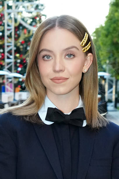Sydney Sweeney attends Euphoria FYC at Paramount Theatre on December 18, 2022 in Los Angeles, California.