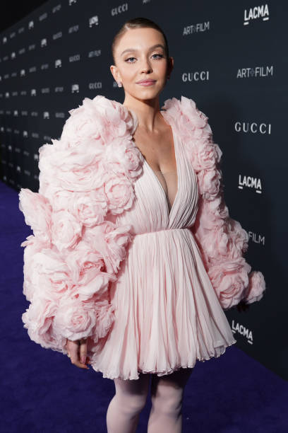 Sydney Sweeney attends the 2022 LACMA ART+FILM GALA Presented By Gucci at Los Angeles County Museum of Art on November 05, 2022 in Los Angeles, California.