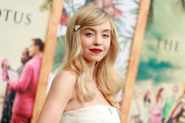 Sydney Sweeney attends the Los Angeles premiere of the new HBO Limited Series "The White Lotus" at Bel-Air Bay Club on July 07, 2021 in Pacific Palisades, California.