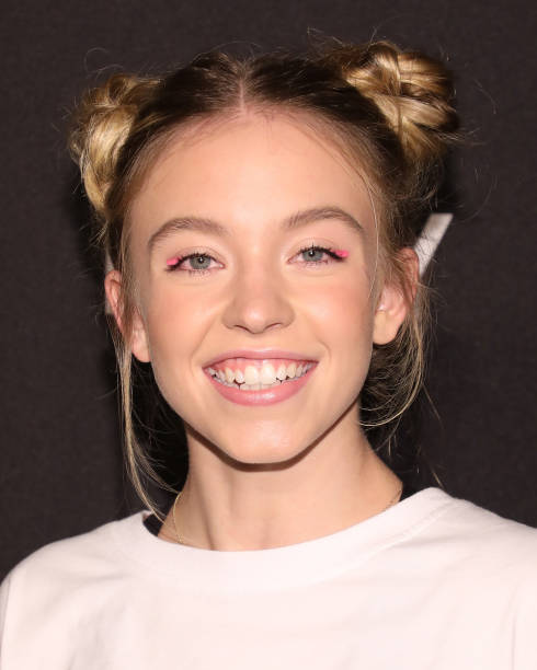 Sydney Sweeney attends the party celebrating the 30th anniversary of DKNY at St. Ann's Warehouse on September 09, 2019 in New York City (490×612)
