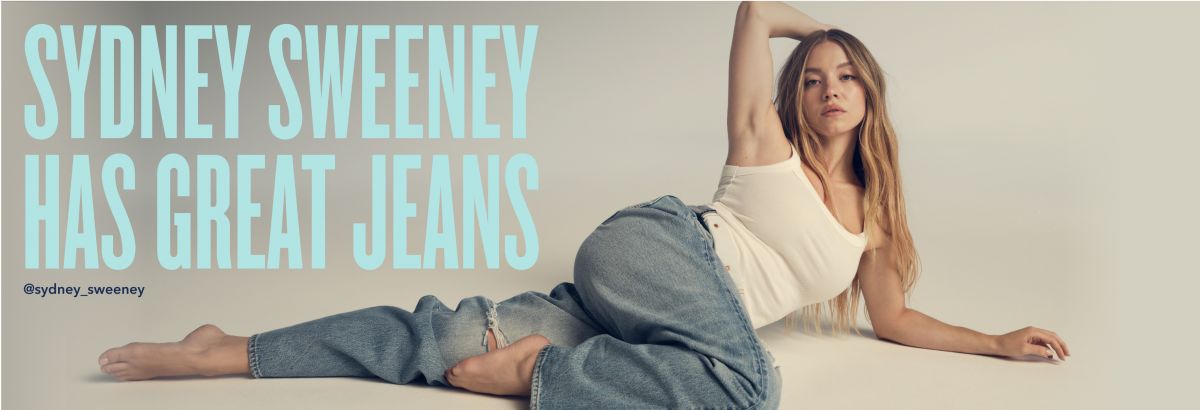 SYDNEY SWEENEY for American Eagle Campaign Fall 2025, August 2025 (1200×410)