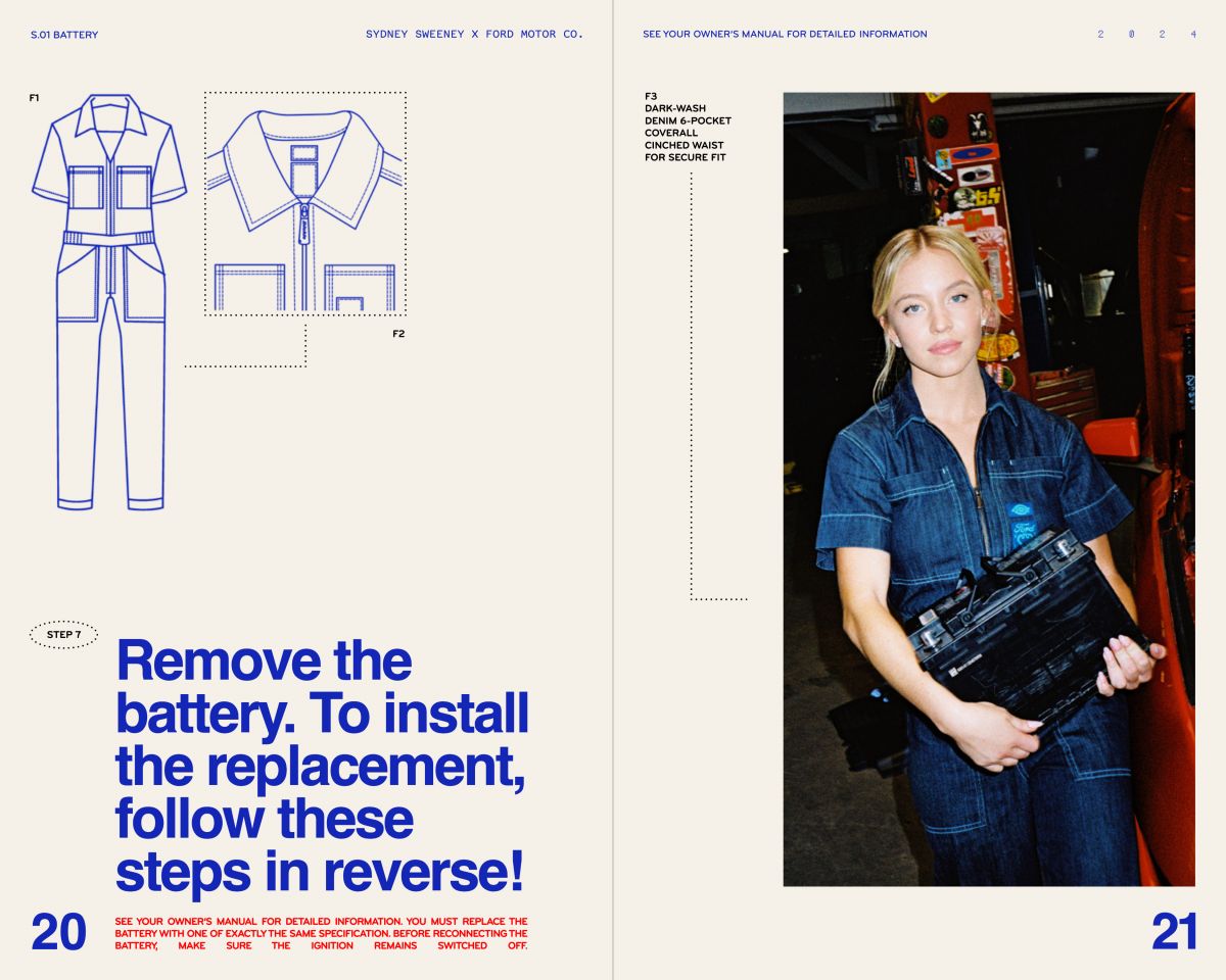 SYDNEY SWEENEY for Ford x Dickies Campaign, November 2023 (1200×960)