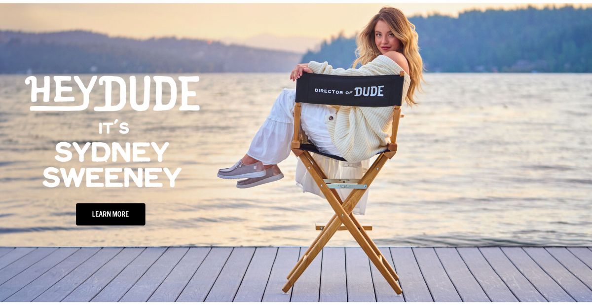 SYDNEY SWEENEY for HEYDUDE Campaign, August 2024 (1200×618)