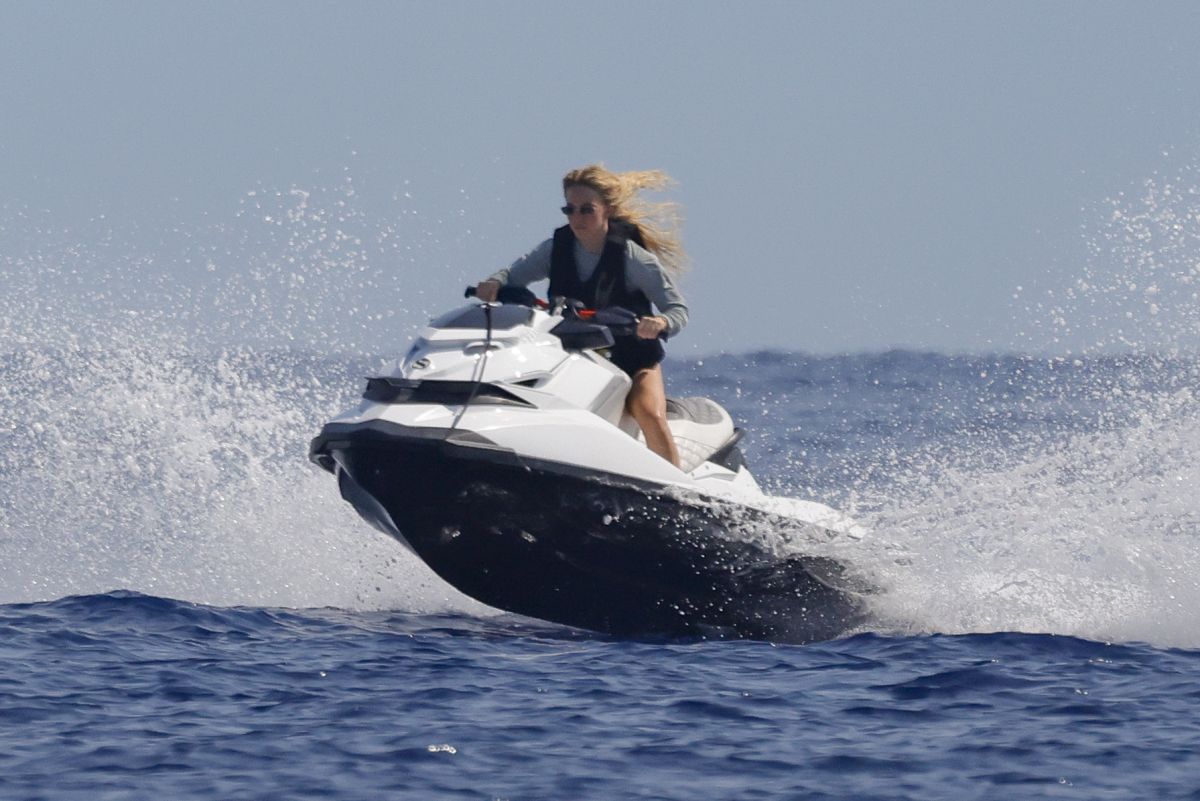 Sydney Sweeney in Bikini Bottoms Jet Skiing in Mal