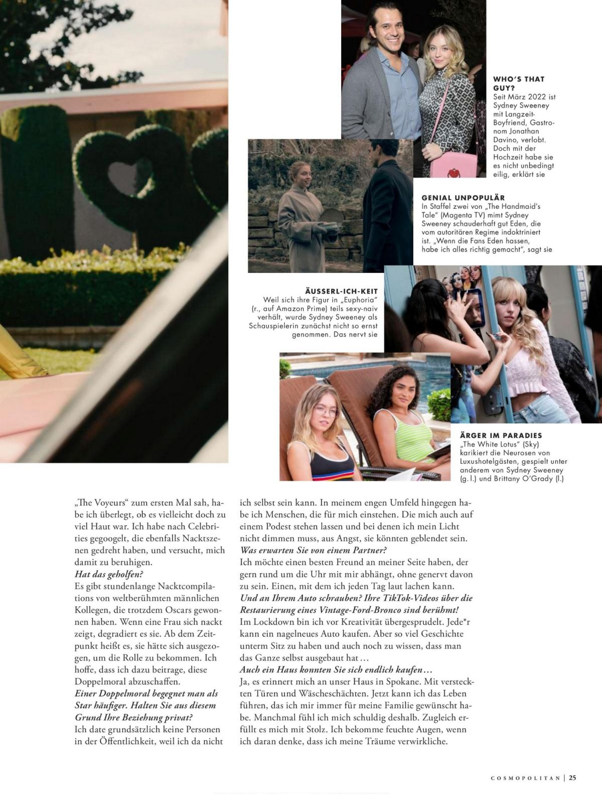 SYDNEY SWEENEY in Cosmopolitan Magazine, Germany July 2022 (1200×1600)