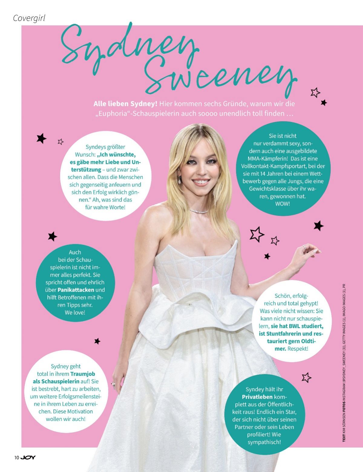 SYDNEY SWEENEY in Joy Magazine, November 2022 (1200×1560)