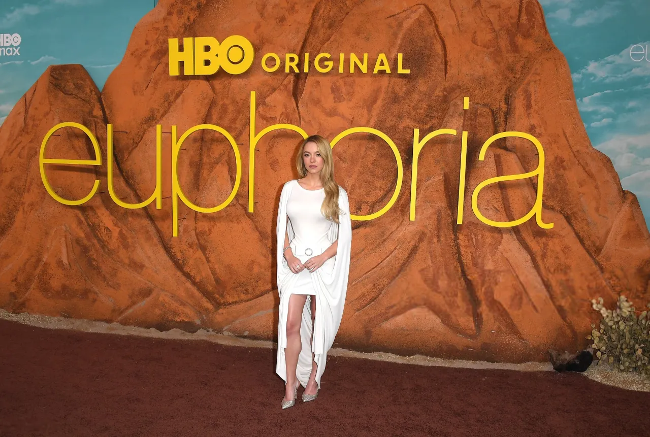 Sydney Sweeney in Pierre Cardin Dress at Euphoria