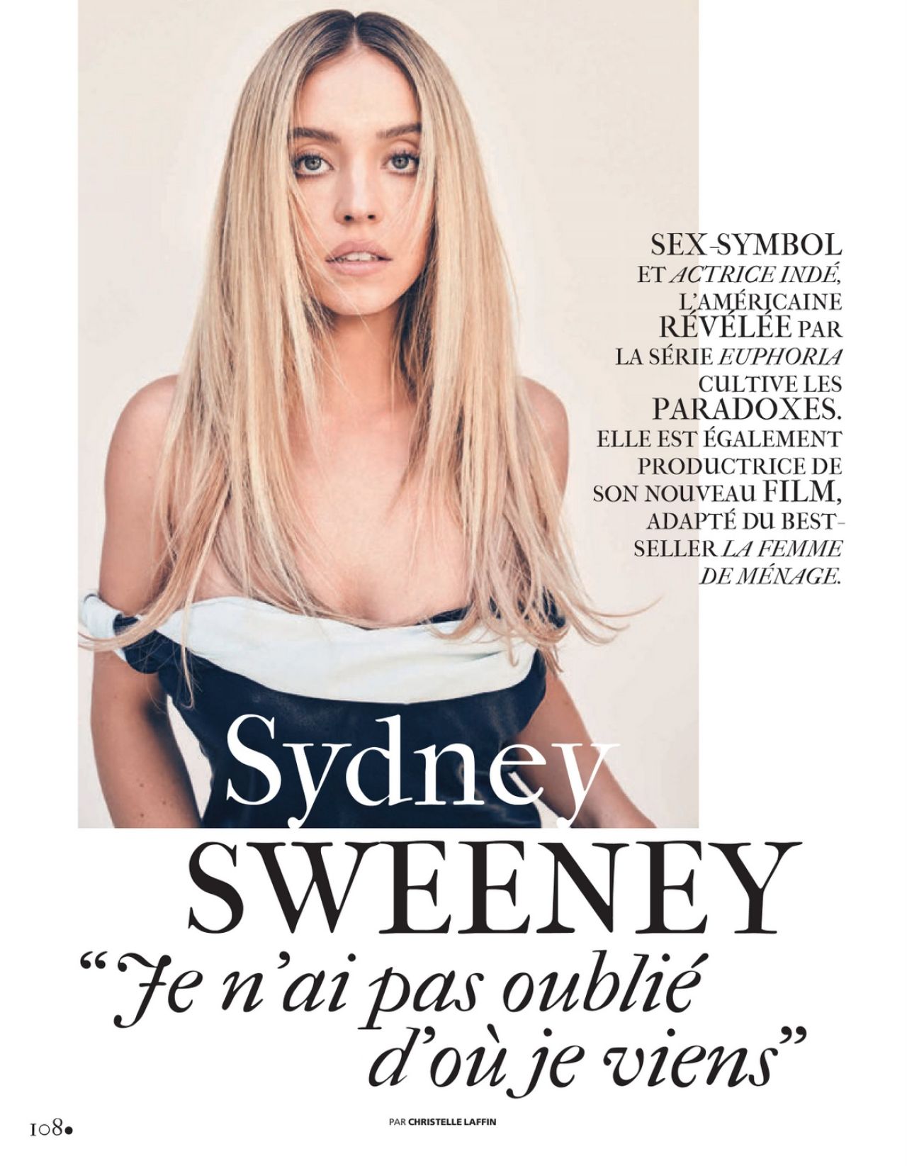 Sydney Sweeney in Strapless Look for Madame Figaro December 2025 — frame 19/27 (1280×1645)