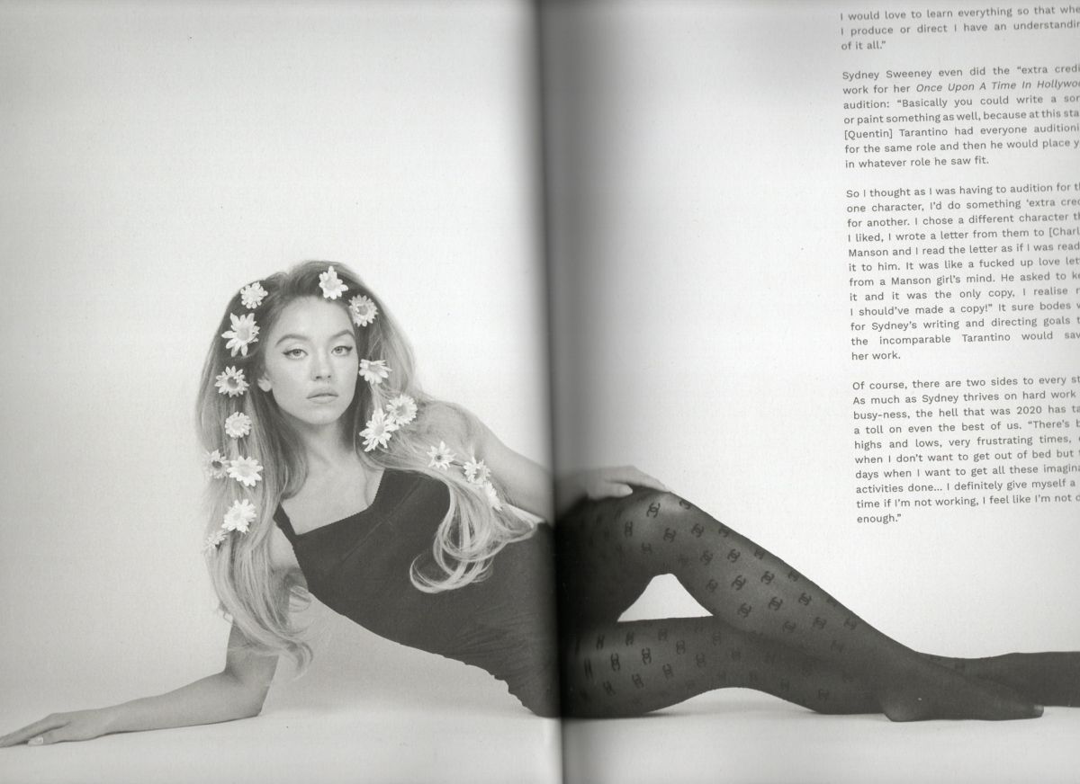 SYDNEY SWEENEY in Tmrw Magazine, Vol. 39 – 2021 (1200×872)