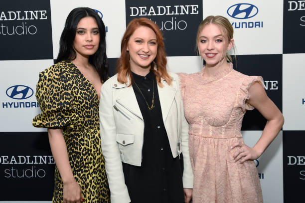 Otmara Marrero, Lara Jean Gallagher and Sydney Sweeney