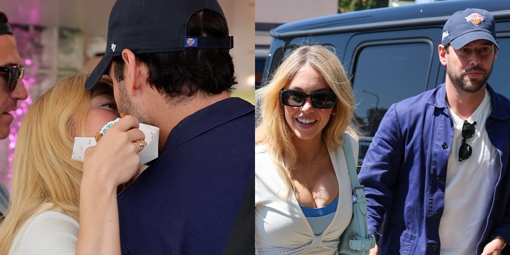 Sydney Sweeney Scooter Braun Share a Kiss at Syrn